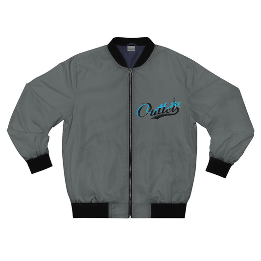 Bomber Jacket - Fall Outerwear with Inspirational Quote
