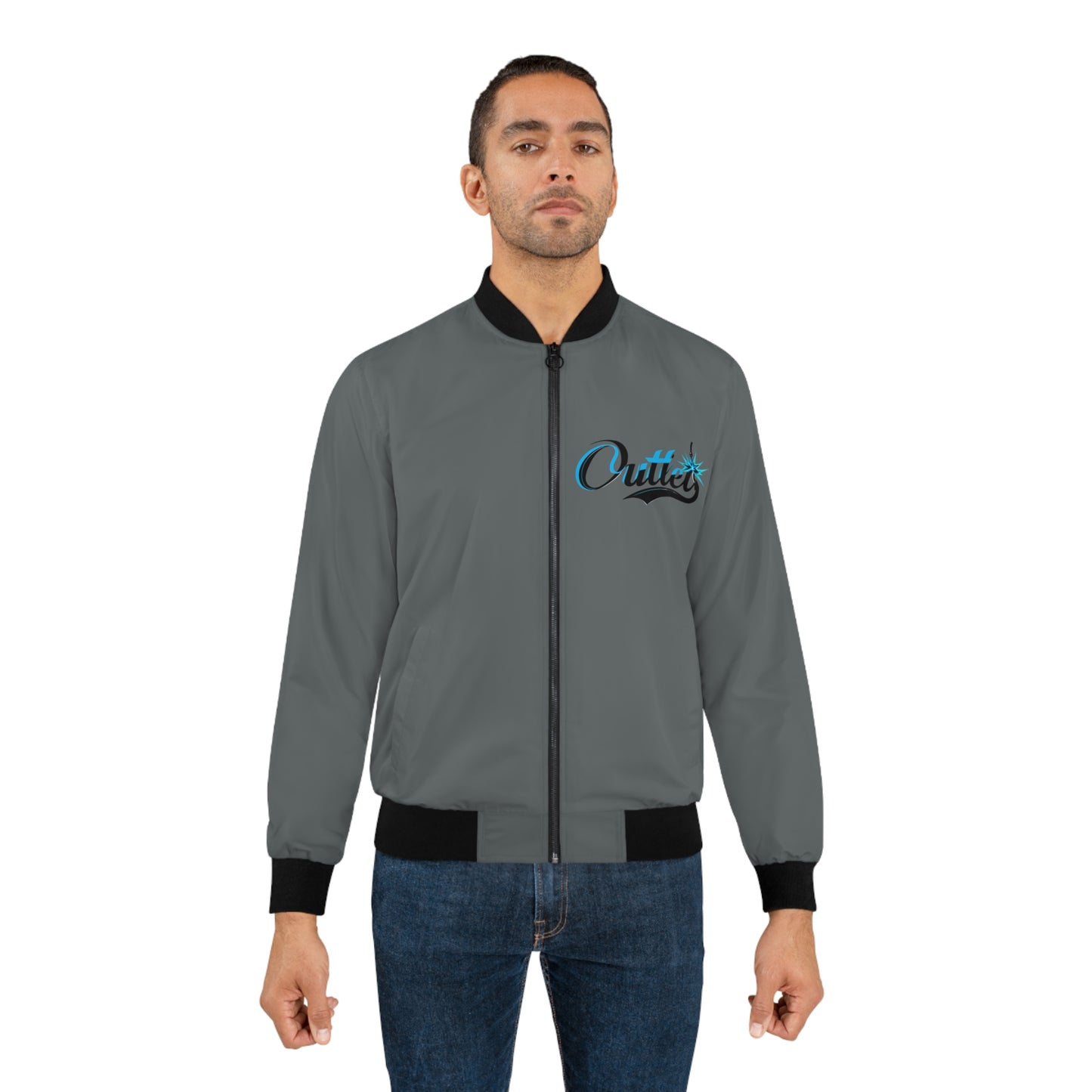 Bomber Jacket - Fall Outerwear with Inspirational Quote