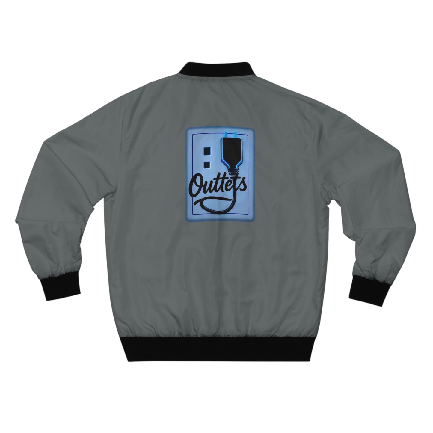 Bomber Jacket - Fall Outerwear with Inspirational Quote