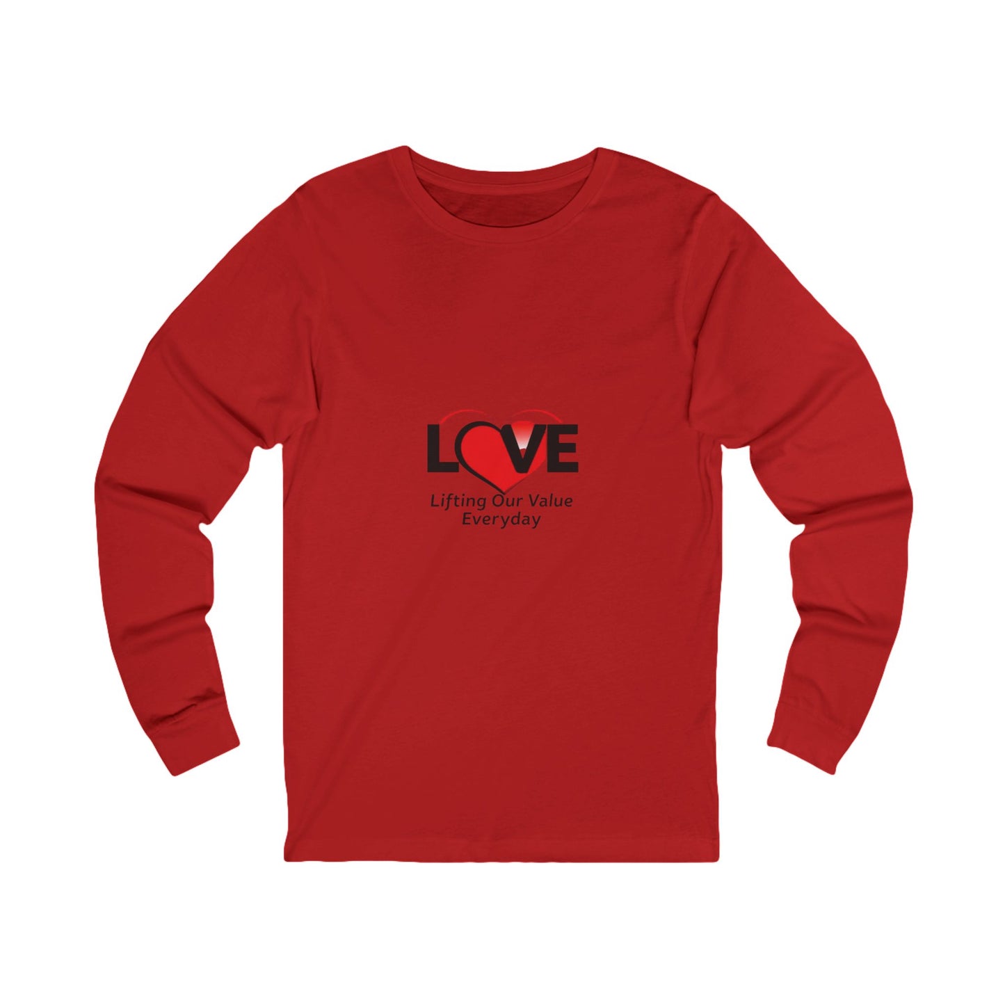 Love-Themed Unisex Long Sleeve Tee for Everyday Comfort, Thoughtful Gift, Valentine's Day, Inspirational Apparel, Cozy Layering