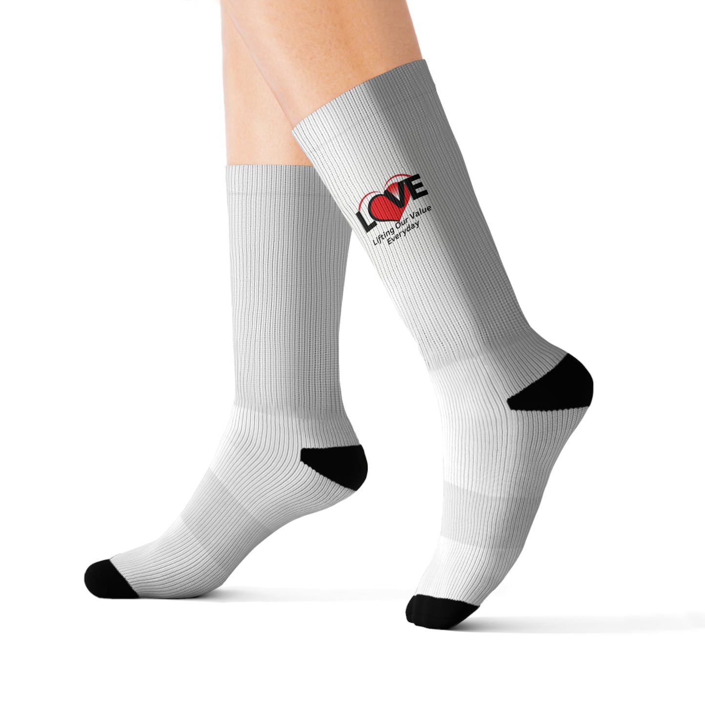 Socks - Walk In Love Sublimation Design