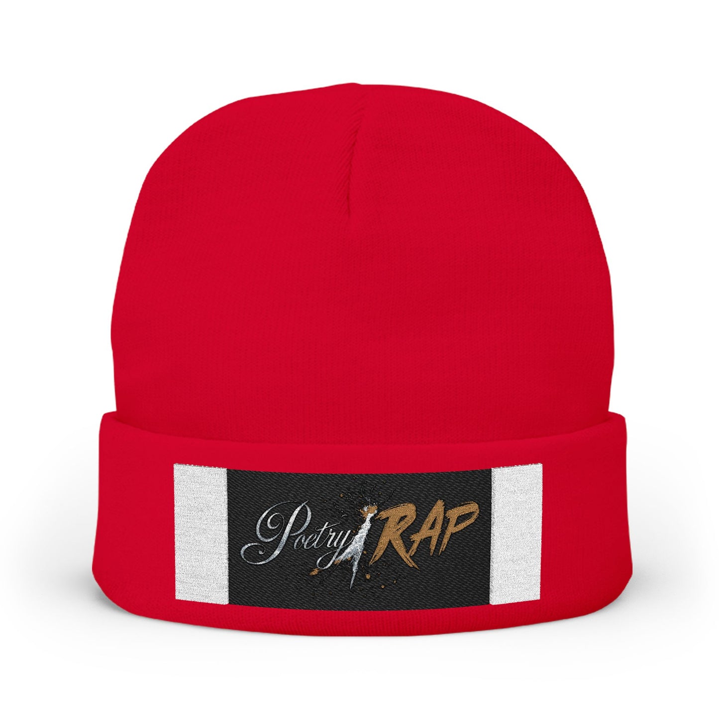 Beanie Hat - New Poetry Rap Embroidered Knit Beanie for Cold Weather Style