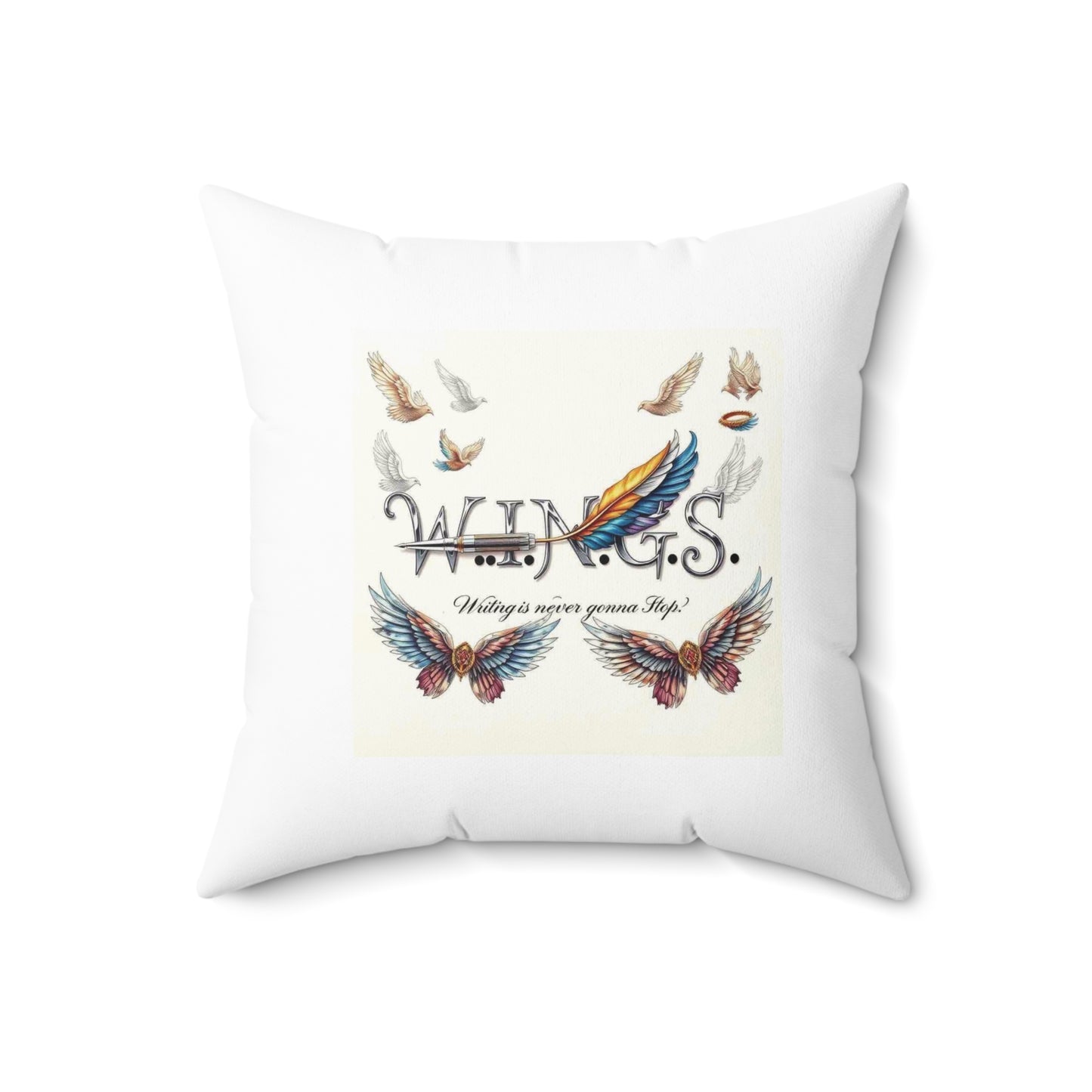 Square Pillow - The Correlation of Rest and Wings Flying Comfortable Pillow