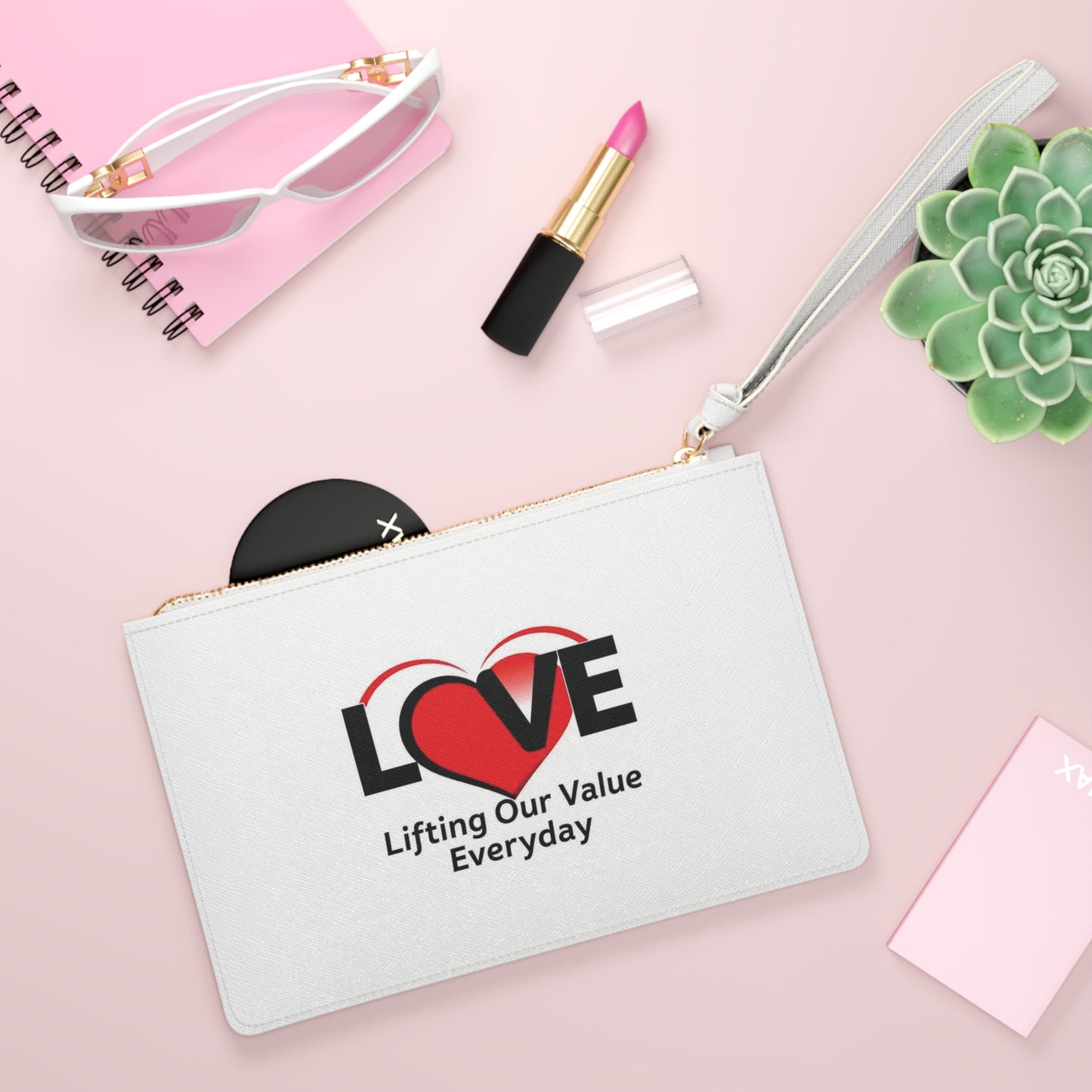 Inspirational Love Clutch Bag - Perfect for Faith-Based Occasions