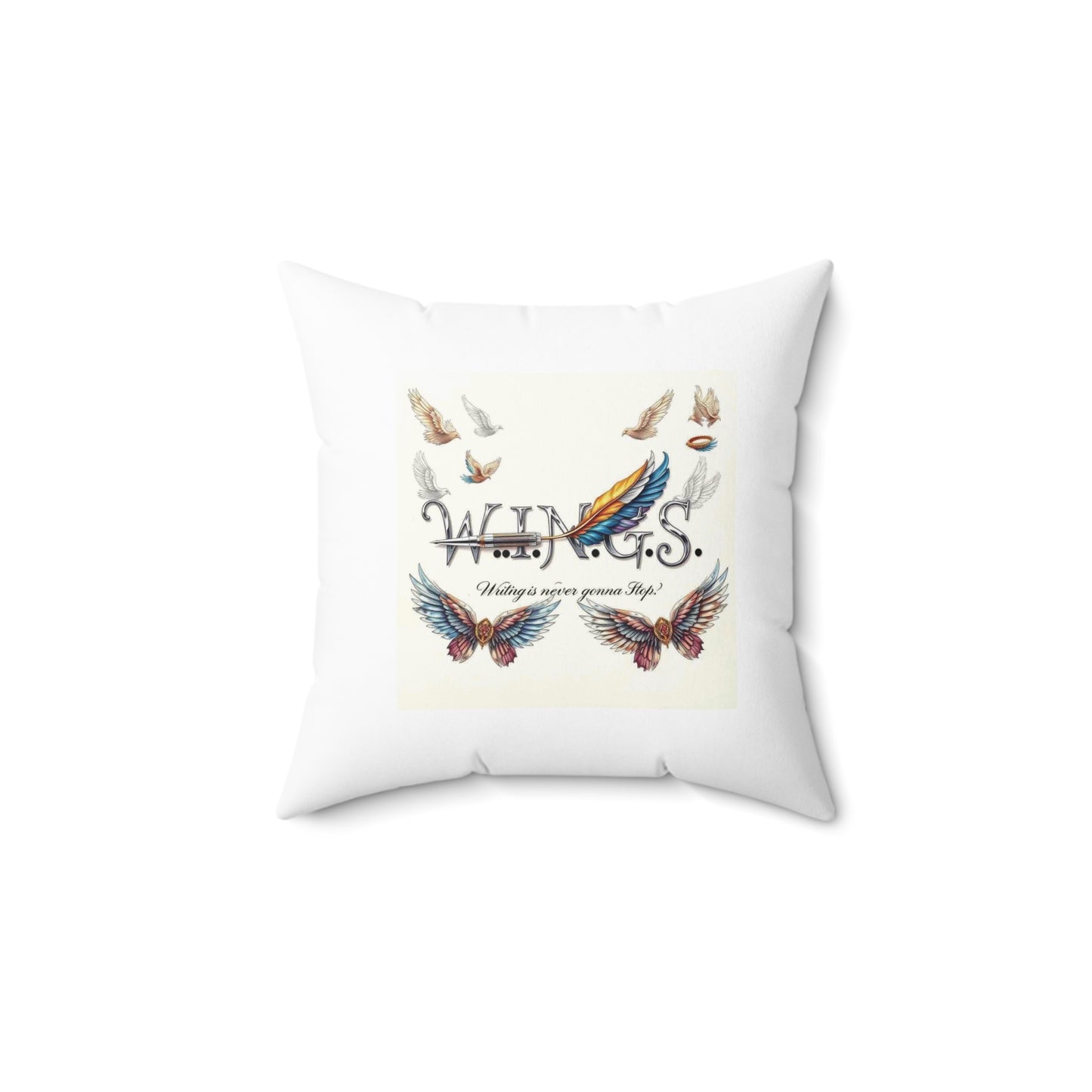 Square Pillow - The Correlation of Rest and Wings Flying Comfortable Pillow