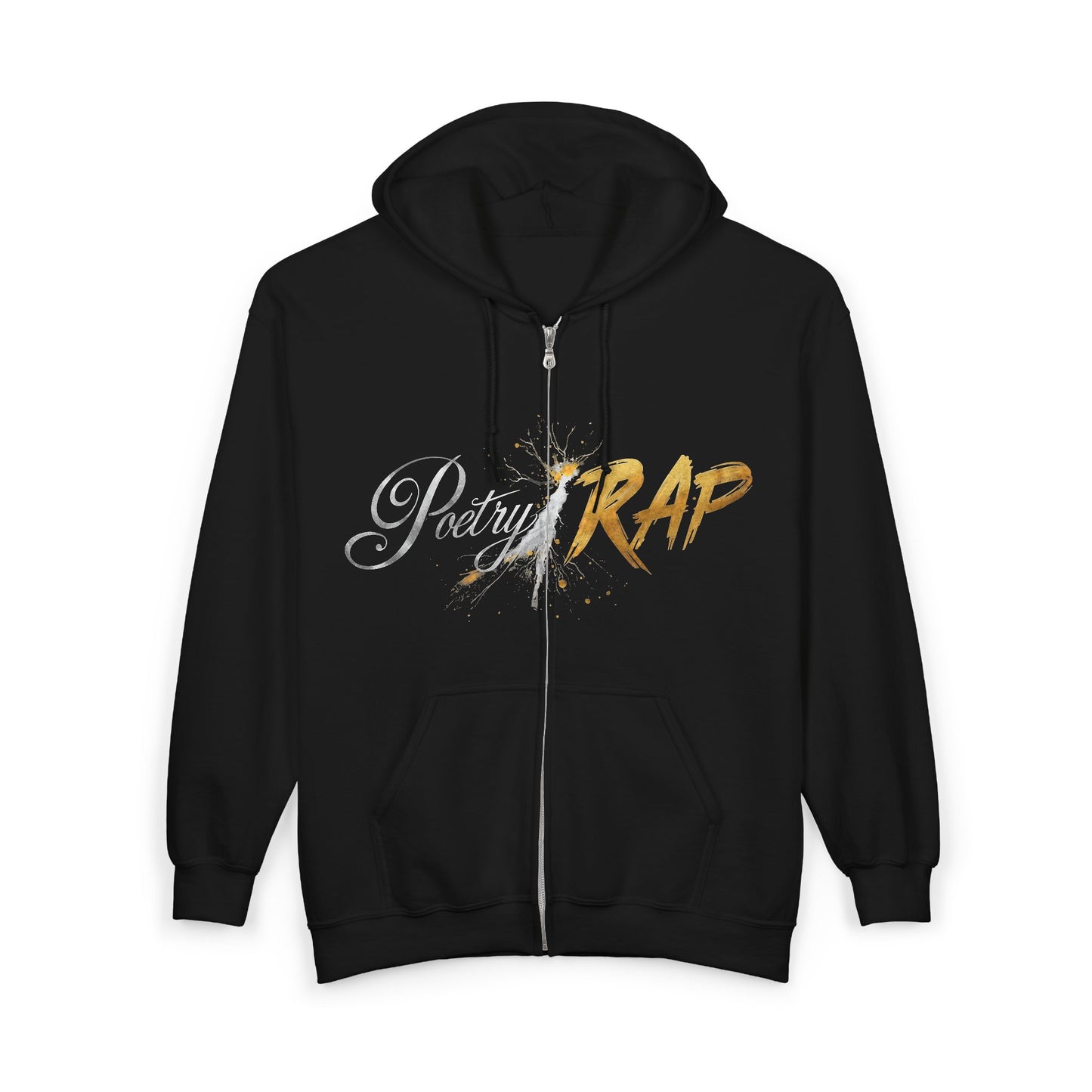 Poetry and Rap Fusion Full Zip Hoodie - Stay Warm for Breezy Season