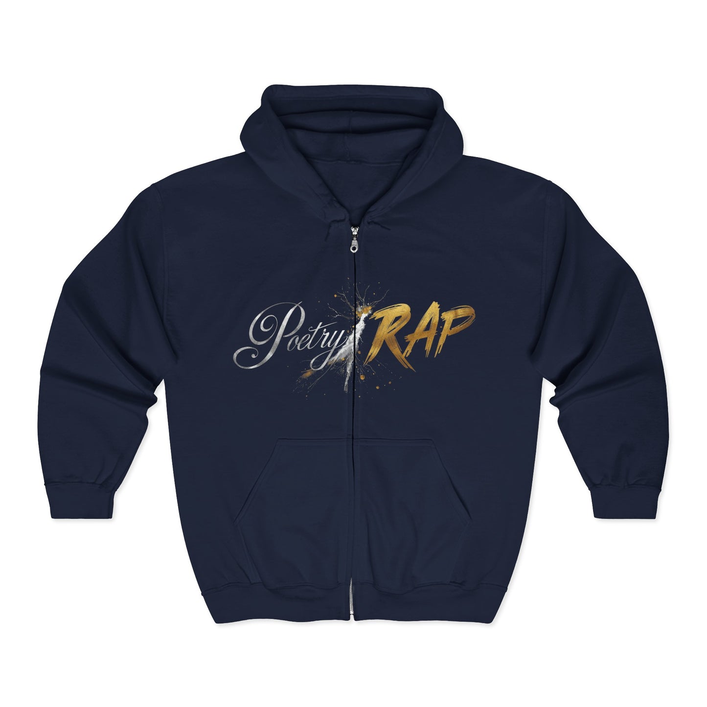 Poetry and Rap Fusion Full Zip Hoodie - Stay Warm for Breezy Season