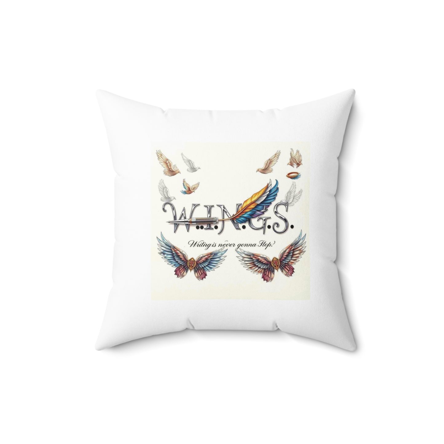 Square Pillow - The Correlation of Rest and Wings Flying Comfortable Pillow