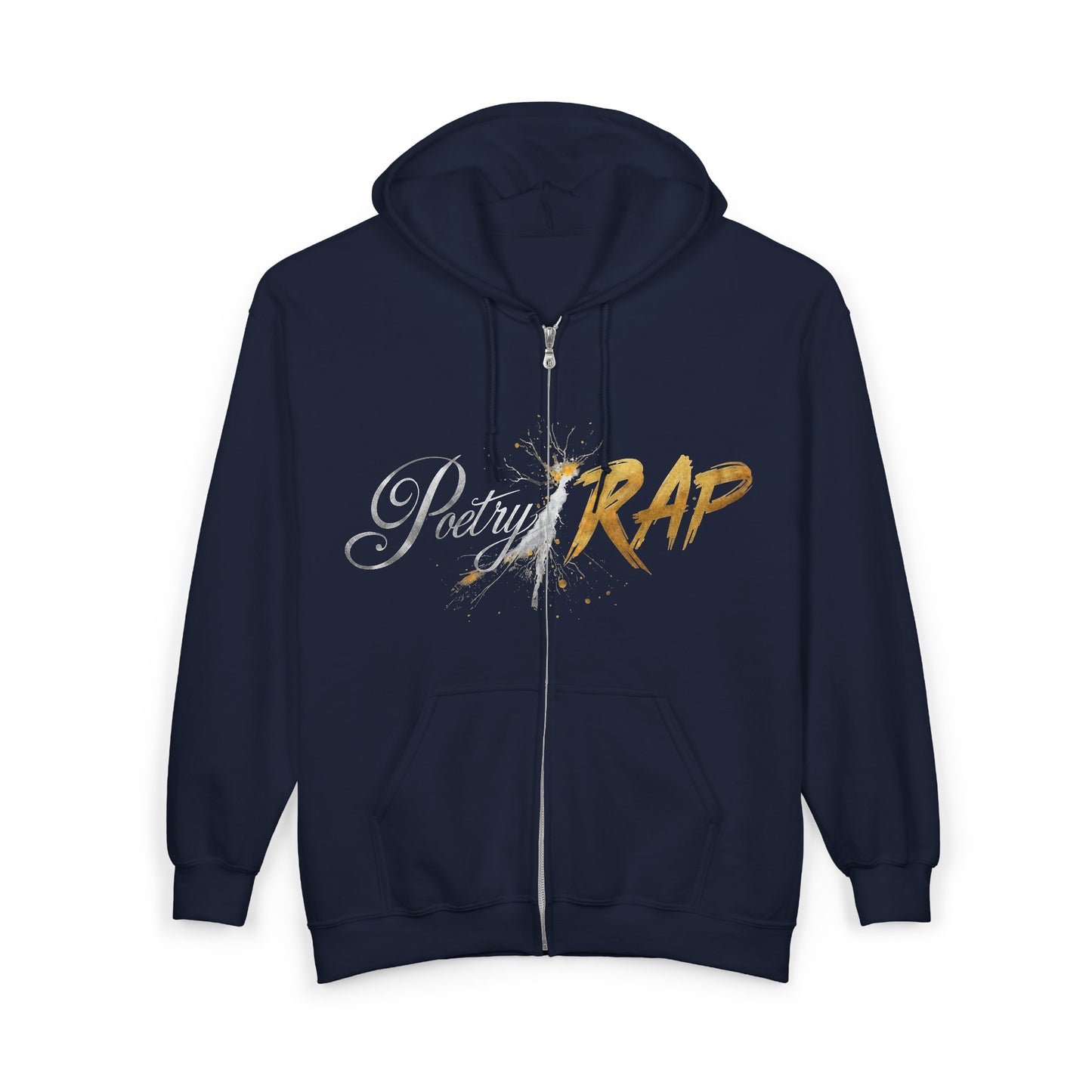 Poetry and Rap Fusion Full Zip Hoodie - Stay Warm for Breezy Season