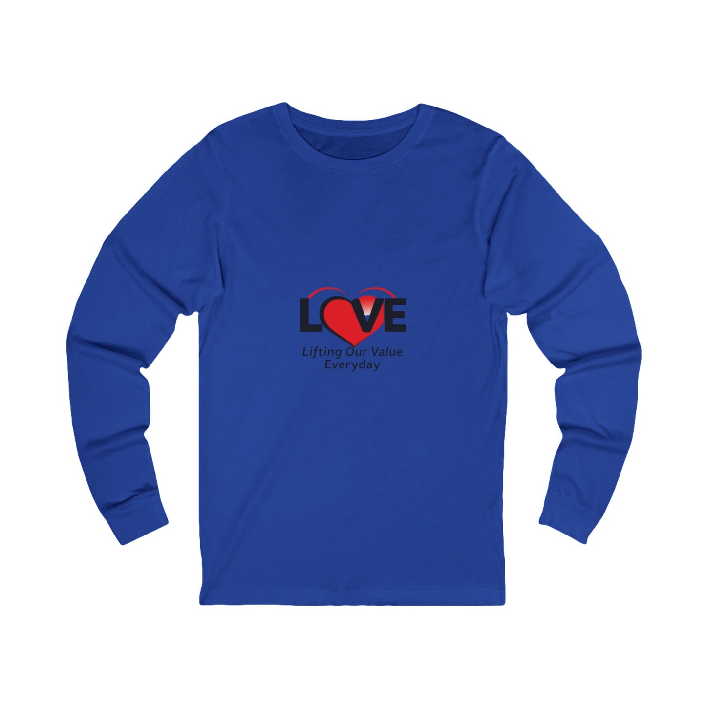Love-Themed Unisex Long Sleeve Tee for Everyday Comfort, Thoughtful Gift, Valentine's Day, Inspirational Apparel, Cozy Layering